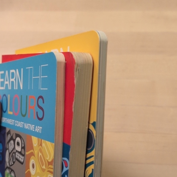 northwest coast native art 3 pc baby toddler board book bundle alphabet colours - Picture 9 of 10